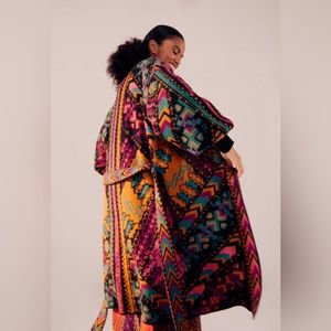 FARM Rio Yawanawa Stripe Cardigan EUC Med